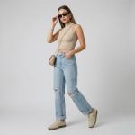 CUSHIONAIRE Belinda Women’s Lace-Up Sneakers - Ivory