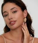 18-Pair Gold Hoop Earrings Set for Women