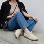 CUSHIONAIRE Belinda Women’s Lace-Up Sneakers - Ivory