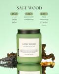 M&SENSE Sage Wood Large Soy Wax Candle