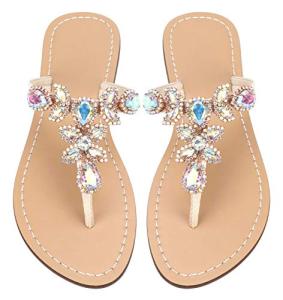 Rhinestone Flip Flops in 13 Colors for Women