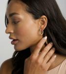 18-Pair Gold Hoop Earrings Set for Women