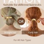 Set of 3 Gold Metal Hair Ties