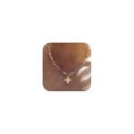 Chunky Gold-Plated Cross Necklace for Women