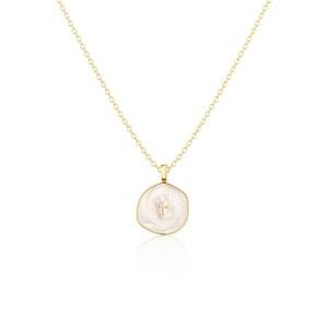 Dainty 14k Gold Plated Cross Necklace for Women