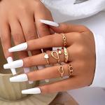 24-Piece Gold Stackable Knuckle Ring Set