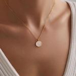 Dainty 14k Gold Plated Cross Necklace for Women