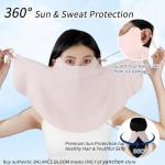 Cooling UV Face Mask with Neck Coverage in Pink