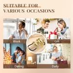 Set of 3 Gold Metal Hair Ties