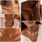 De Amo Sara Personalized Initial Necklace for Women