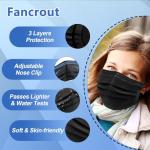 Luxury Black Disposable Face Masks - 100 Pack