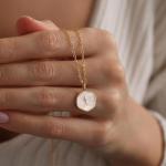 Dainty 14k Gold Plated Cross Necklace for Women