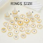 Trendy 25-Piece Gold Stackable Rings Set
