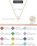 Dainty 14K Gold Birthstone Necklace for Women