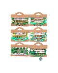 St. Patrick's Day Shamrock Bracelet Set for Women