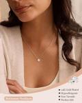 Dainty 14K Gold Birthstone Necklace for Women