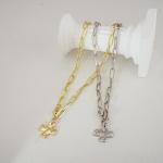 Chunky Gold-Plated Cross Necklace for Women