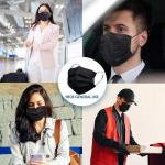Luxury Black Disposable Face Masks - 100 Pack