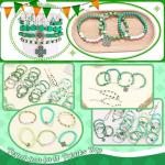 St. Patrick's Day Shamrock Bracelet Set for Women