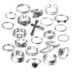 Vintage Punk Knuckle Ring Set for Fashion Lovers