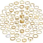 Gold Knuckle Rings Set for Women - 68 Pcs