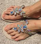 Rhinestone Flip Flops in 13 Colors for Women