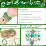 St. Patrick's Day Shamrock Bracelet Set for Women