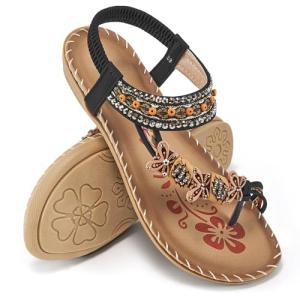 Ablanczoom Women’s Bohemian Beaded Summer Sandals