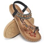 Ablanczoom Women’s Bohemian Beaded Summer Sandals