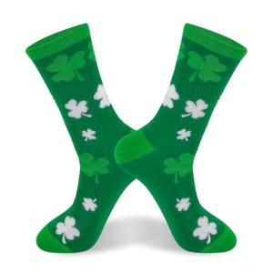 St. Patrick's Day Green Shamrock Socks Collection