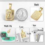 Initial "J" Pendant Charm in Yellow Gold