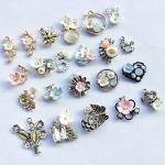 20pcs Mix Rhinestone Flower Charms for Jewelry