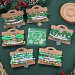 St. Patrick's Day Shamrock Bracelet Set for Women