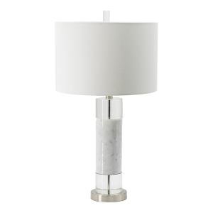 Elegant Marble and Acrylic Bedside Lamp