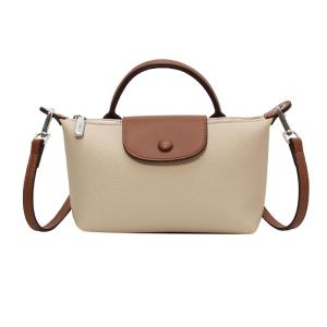 VesaNa Ecru Quilted Crossbody Bag for Women