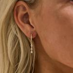 Dainty 14K Gold Plated Drop Earrings for Women