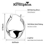 Small Sterling Silver Huggie Hoop Earrings for Women