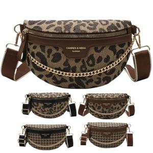 Trendy Leopard Print Crossbody Bag for Women