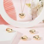 18K Gold Plated Heart Charms for Jewelry Making