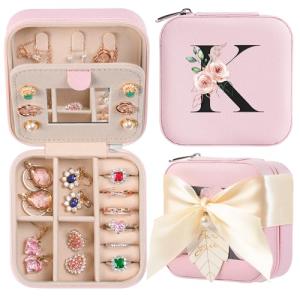 AYGXU Leather Travel Jewelry Box for Women