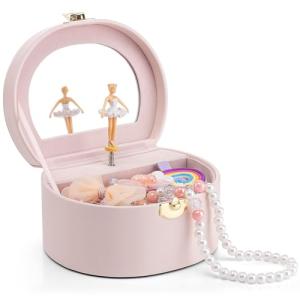 Light Pink Ballerina Music Jewelry Box for Girls