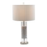 Elegant Marble and Acrylic Bedside Lamp