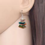 Vintage Book Earrings for Book Lovers and Teachers