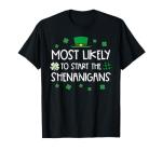 Shenanigans Start Here St. Patrick's Day Tee