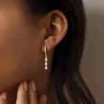 Dainty 14K Gold Plated Drop Earrings for Women
