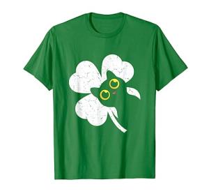 Lucky Clover St. Patrick’s Day Cat Tee