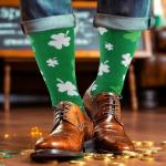 St. Patrick's Day Green Shamrock Socks Collection