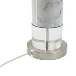 Elegant Marble and Acrylic Bedside Lamp