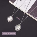 60pcs Oval Pendant Blanks and Glass Cabochons Set