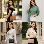 Mini Quilted Leather Crossbody Bag for Women